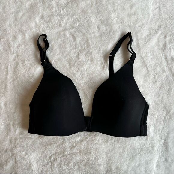 Lively Wireless Lined T-Shirt Bra Black Size Small - Picture 1 of 7